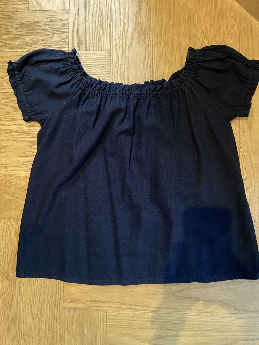 Vero Moda Chemisiers: Bluse mit Leinenanteil Small dunkelblau – D'occasion à Winterthur par mal_8f2x