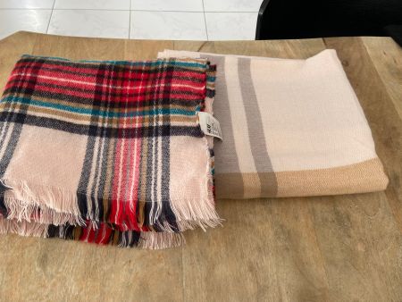 2 Schals gross Winter Karoschal