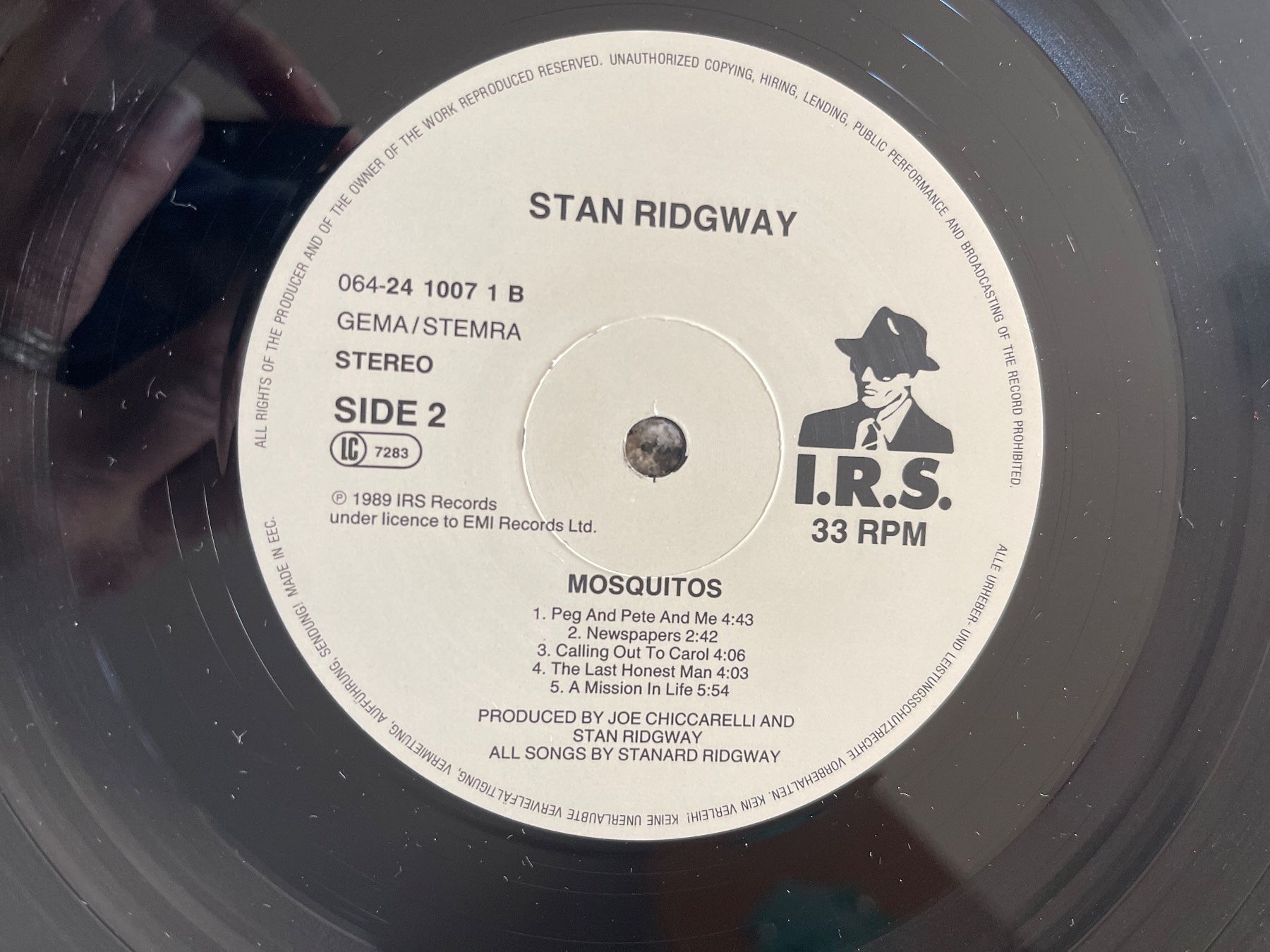 Dischi in vinile: A200/Stan Ridgway - Mosquitos – Usato da Frutigen venduto da Philippe_jsp 2