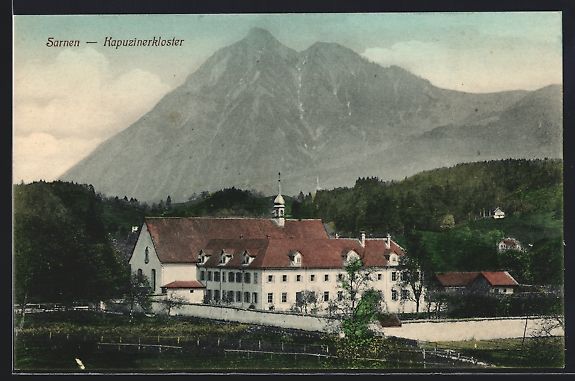 Cartes postales: AK Sarnen, Kapuzinerkloster – D'occasion à Berlin par bartko-reher
