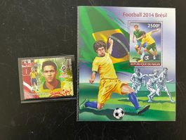 Niger Fussball 2014 Brasilien Block **  (A1106)