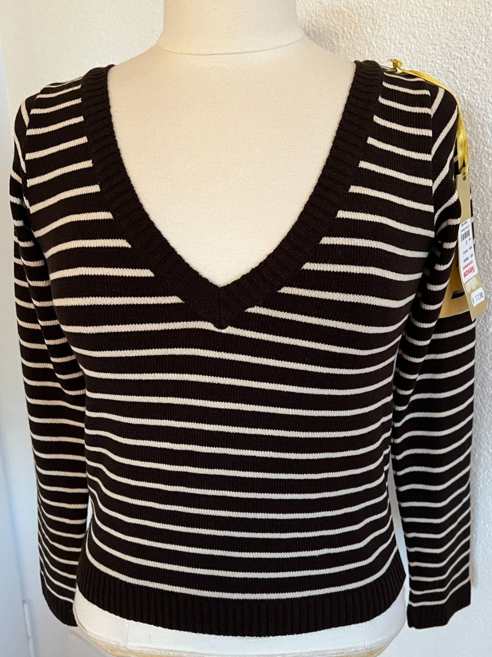 Maglioni & Felpe: NEXOS Strickpullover, 50% Wolle, Gr. M, Braun/Beige, NEU – Nuovo e nell'imballaggio originale da Worb venduto da farben20zauber
