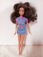 Barbie Puppe Mattel 1990 Brünette spez. Füße Höschen & Kleid