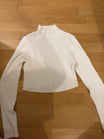 Weisses Langarmshirt