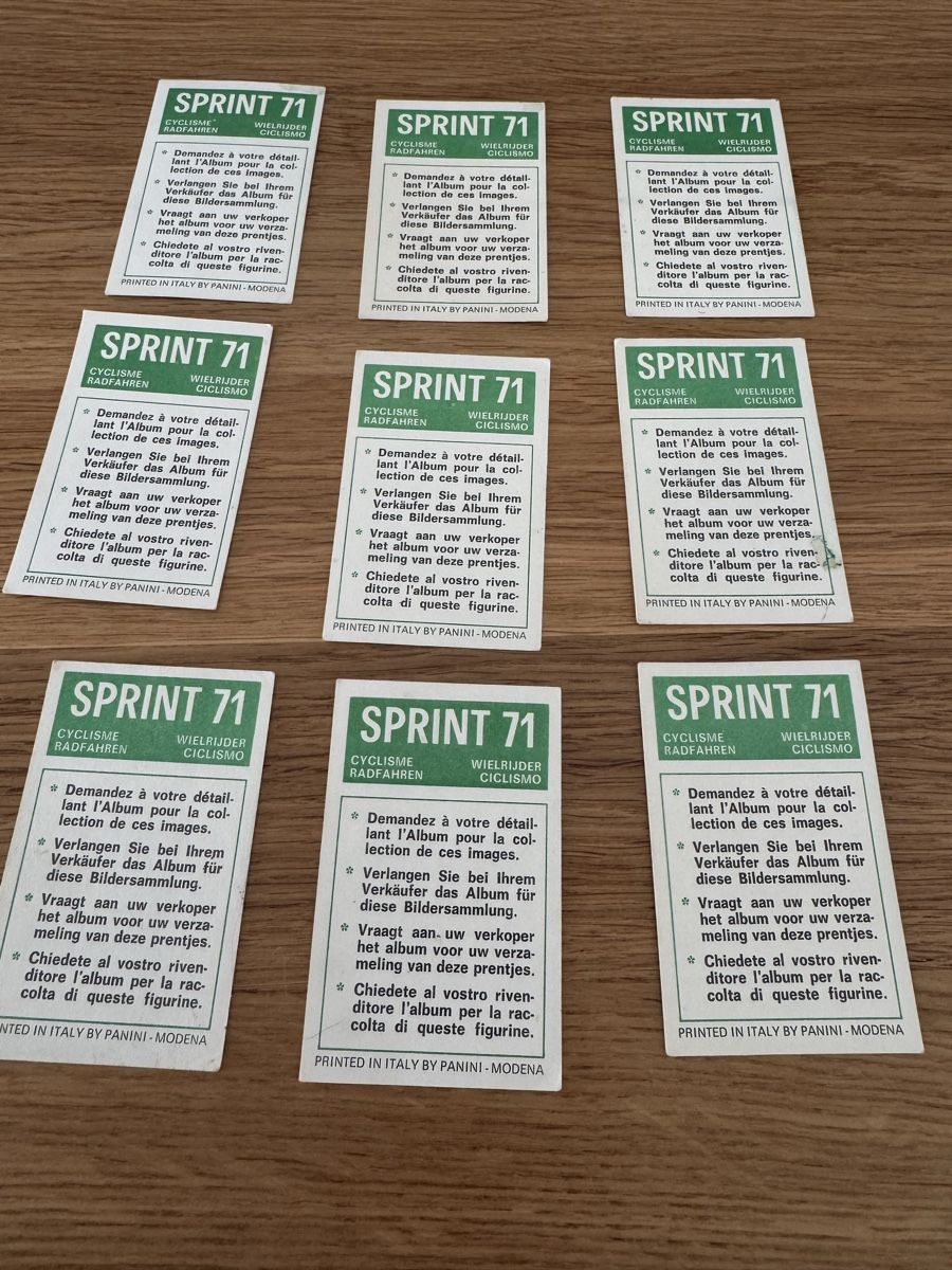 Panini Carte collezionabili: Radsport Sammelbilder Sprint 71 Panini – Usato da Muhen venduto da Kusi_ 1