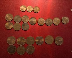 Lot Euro Cent Münzen - 23 Stück
