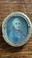Antike Miniatur Portrait, 18. Jahrhundert