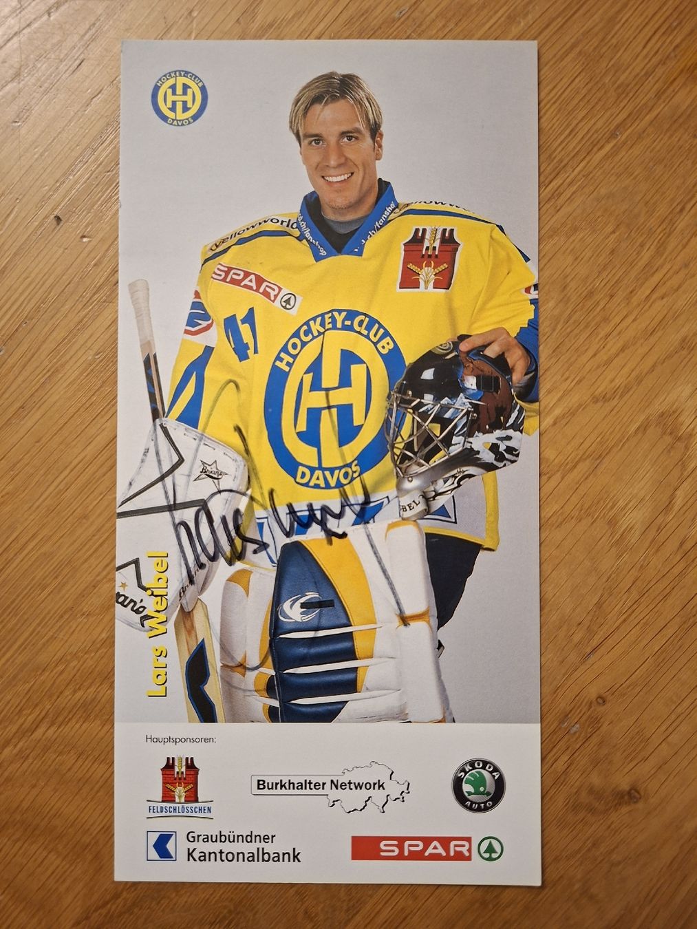 Autografi: Lars Weibel Autogrammkarte HC Davos – Usato da Thun venduto da wuschu