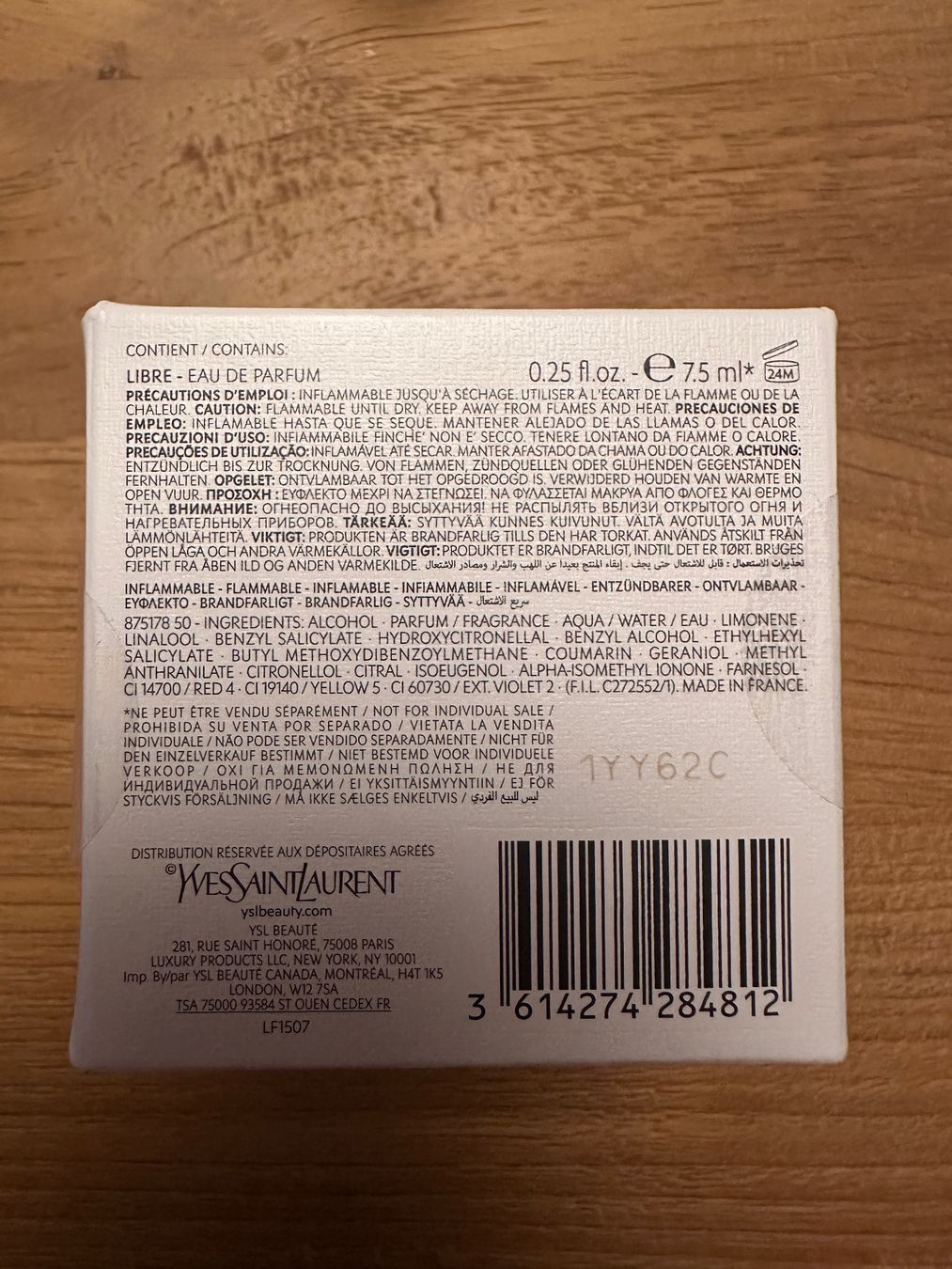 Saint Laurent Parfum & Eau de Toilette: Yves Saint Laurent, Parfum, Libre, mini Flacon 7.5 ml, neu – Neu (gemäss Beschreibung) aus Zürich von anouk_8008 5