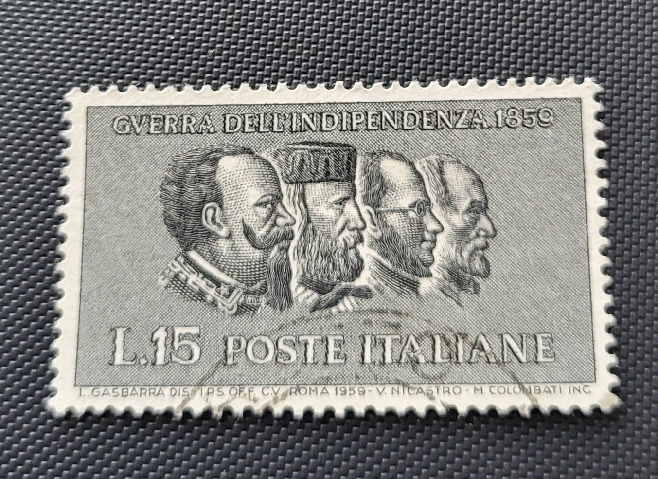 Tutti i francobolli: Italien 1959 alte briefmarke – Usato da St Gallen venduto da Stampsalshobby