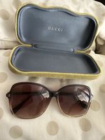 Sonnenbrille GUCCI braun mit Etui guter gebrauchter Zustand