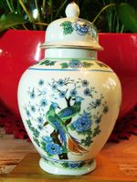 Antik Japanische Deckelvase