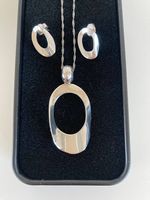 Schmuckset Halskette + Ohrringe Silber 925 NEU
