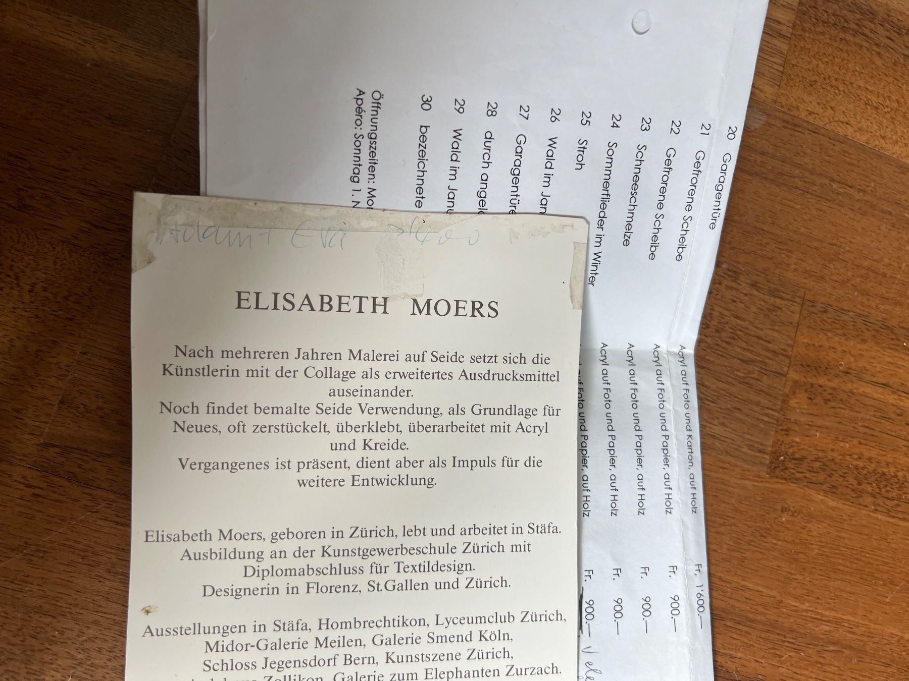 Dipinti: Elisabeth Moers Original Gemälde "Sommerflieder", 1998 – Usato da Jona venduto da Sariksa 6