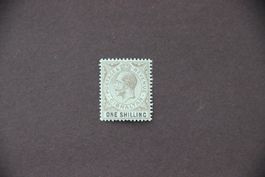 Gibraltar 1912 - One Shilling black on green**