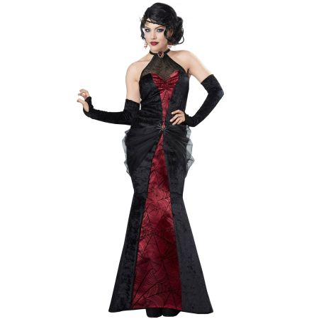 Halloween Kostüm Schwarze Witwe für Damen, Gr. M