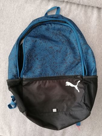 Puma Light Backpack Blue and Black Rucksack