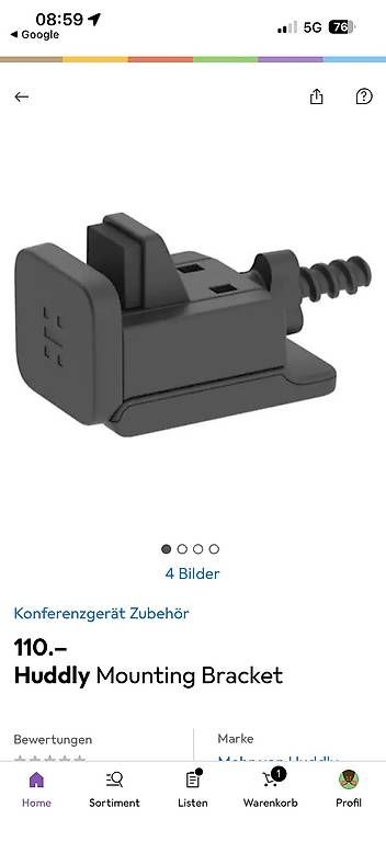 Supporti a parete: Halterung für Videokonferenz – Usato da Oberhasli venduto da alexandrawuerzburger