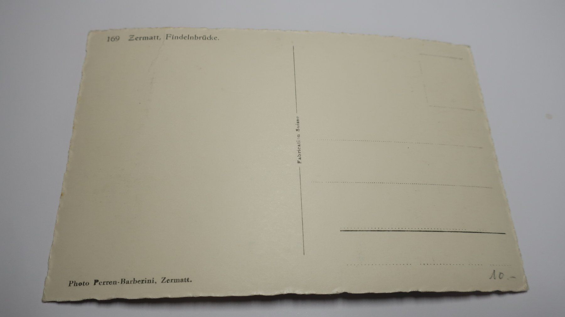 Cartoline postali: Zermatt Findelnbrücke – Usato da Cormoret venduto da Pascalll2001 3