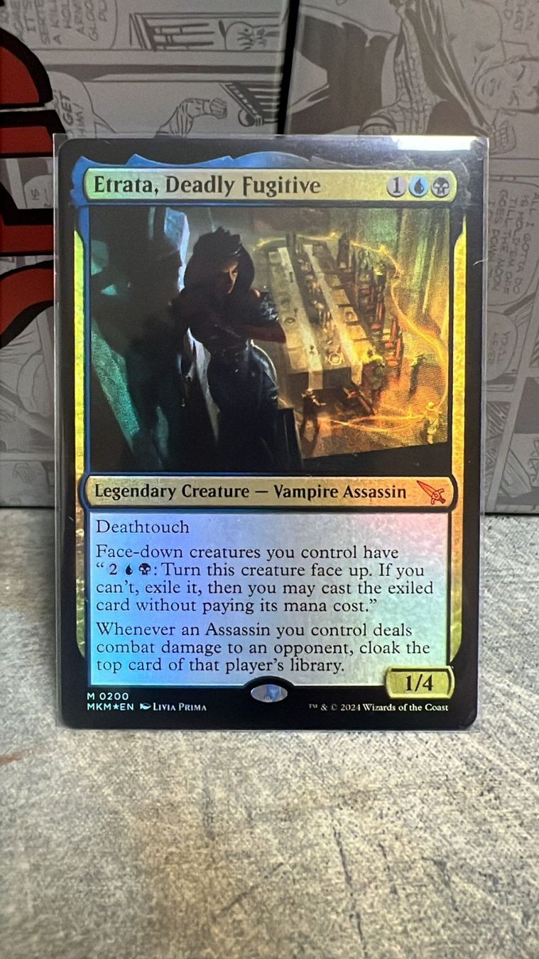 Magic The Gathering Carte collezionabili: Etrata, Deadly Fugitive Foil – Nuovo (secondo la descrizione) da Wilen b. Wollerau venduto da GarruksShop