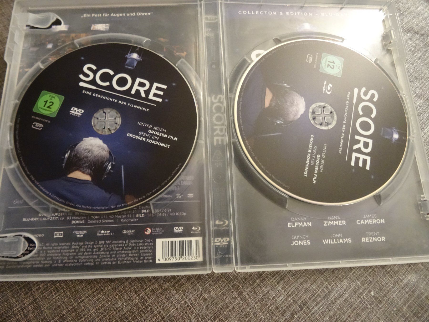 Tutti i DVDs: Score Eine Geschichte der Filmmusik BLU-RAY + DVD – Usato da Olten venduto da Disc-Verkauf 2