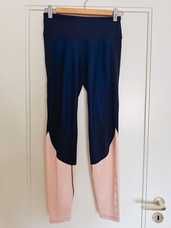 H&M Sporttights | Grösse S, dunkelblau/rosa, guter Zustand