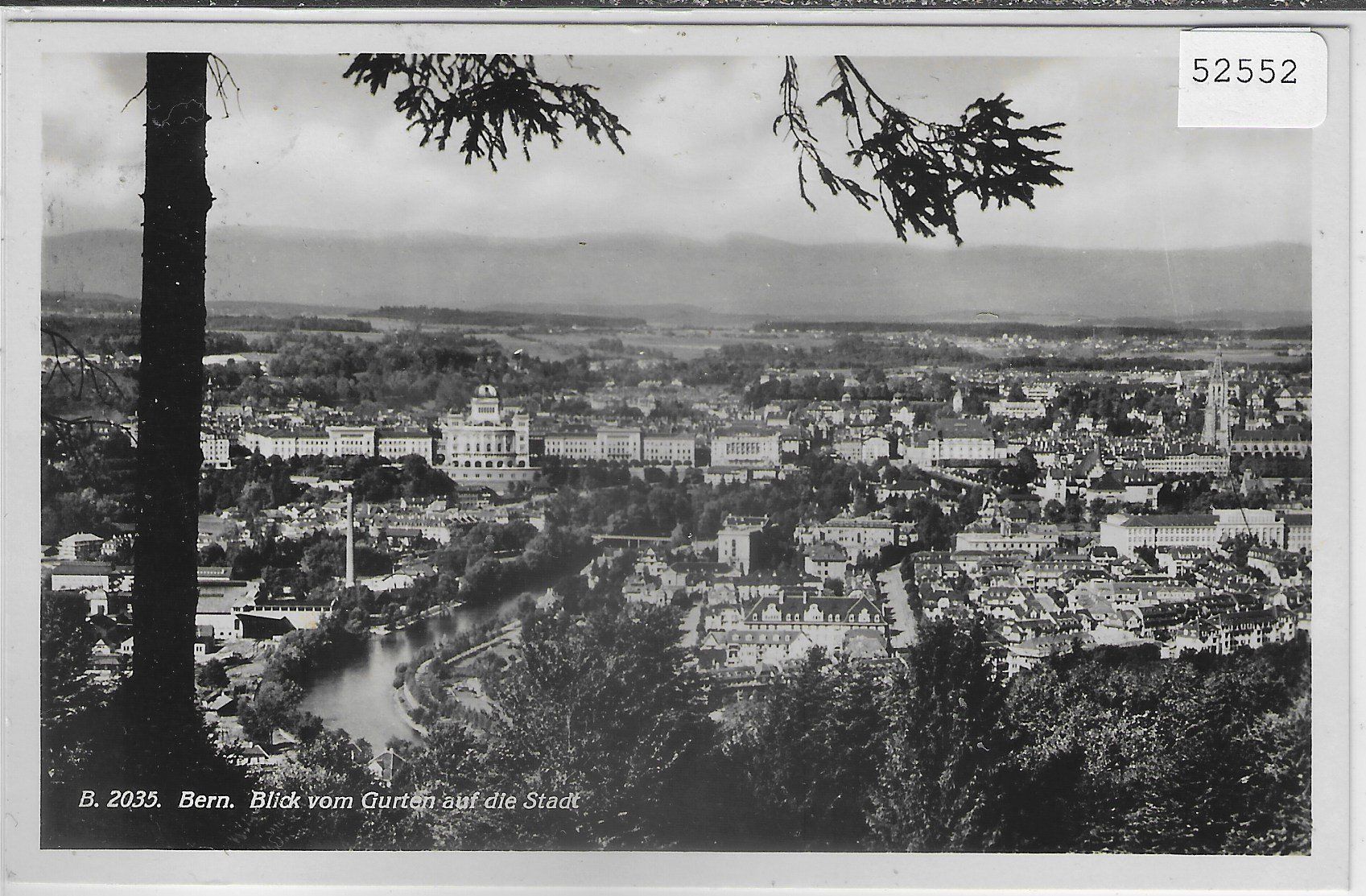 Ansichtskarten: Bern - Blick vom Gurten auf die Stadt – Gebraucht aus Ettingen von Kartenplanet