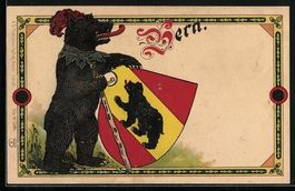 AK Bern, Bär mit Stadtwappen