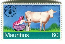 Briefmarke "Aktion gegen den Hunger". Mauritius.