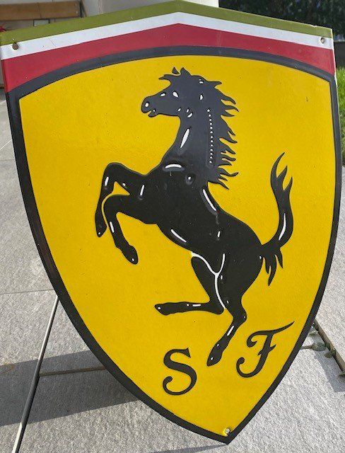 Ferrari Schilder: Ferrari Emailschild Werbung Pferd Pranci... – Gebraucht aus Gersau von pandabear01