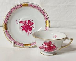 Herend Porzellan Apponyi purpur Espressotasse