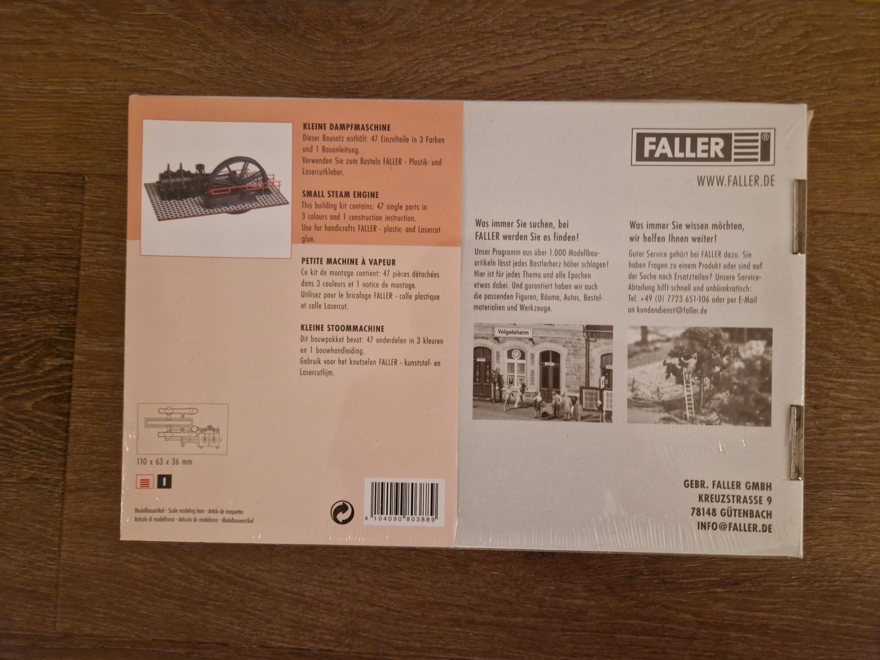 Faller Modellini di ferrovie: Faller 180388 Kleine Dampfmaschine – Nuovo e nell'imballaggio originale da Volketswil venduto da ziz27 1