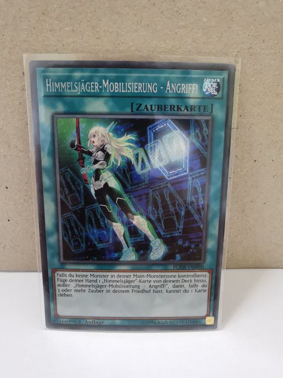 YuGiOh Himmelsjäger-Mobilisierung Angriff! Ultra Rare 1. Auflage + Fieldcenter Karte