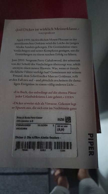 Libri: Die Affäre Alaska Sanders Joël Dicker – Usato da Zofingen venduto da PiaZ0102 1