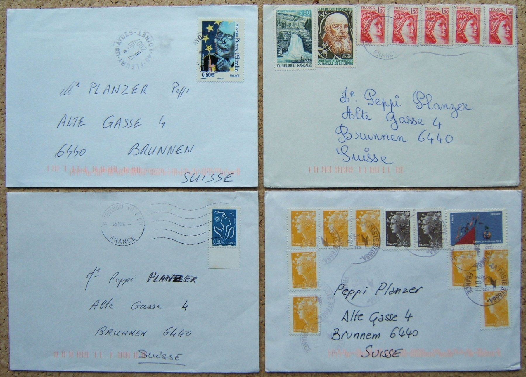 Tutti i francobolli: LOT FRANKREICH BRIEFE (A) – Usato da Brunnen venduto da Nonne04 4