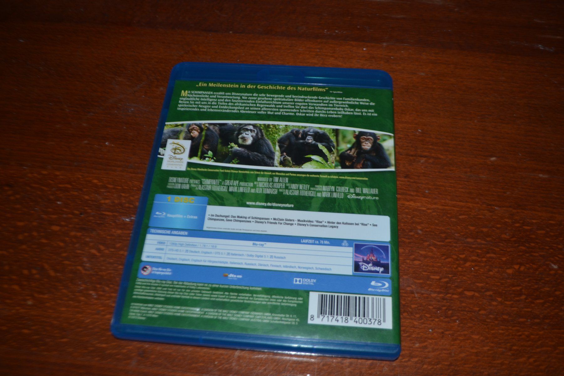 Tutti i DVDs: Schimpansen – Usato da Laupen ZH venduto da chefdom 1