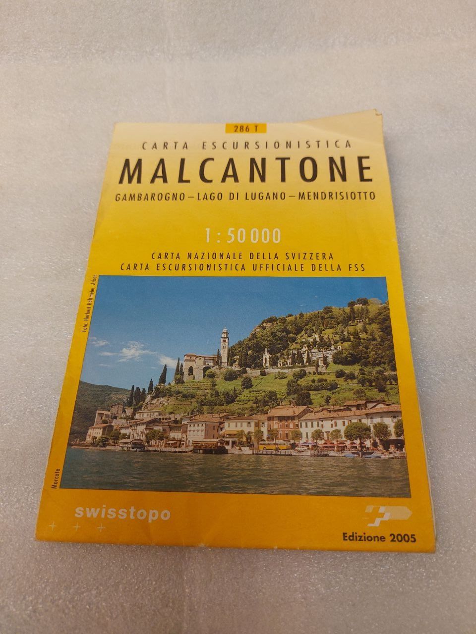 Cartine & Atlanti: Carta escursionistica Swisstopo Malcantone - 2004 – Usato da Pambio Noranco venduto da TREBORLOP