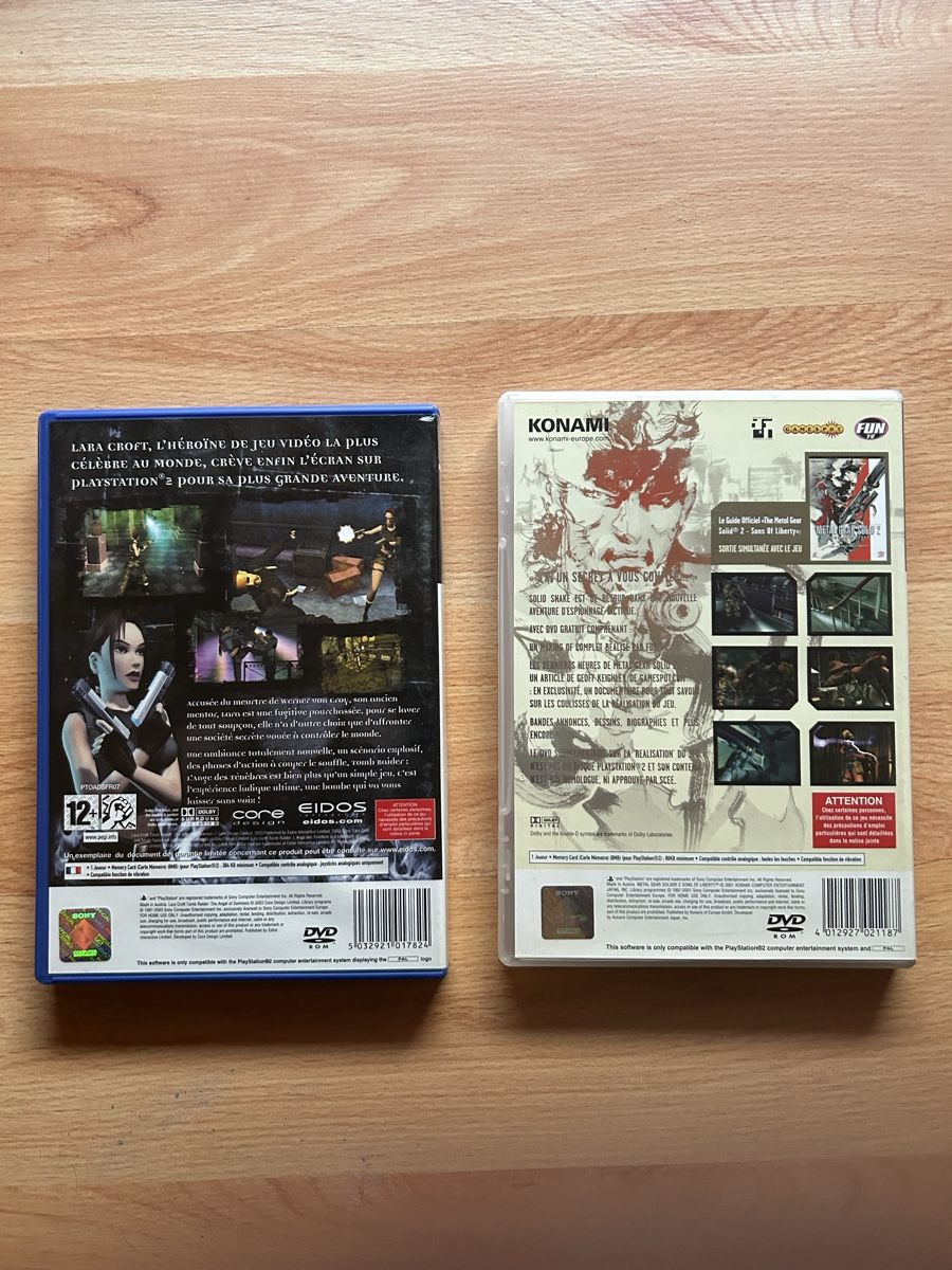 Sony Giochi: PS2 : Tomb Raider + Metal Gear Solid 2 – Usato da Schötz venduto da lor_z95g 2