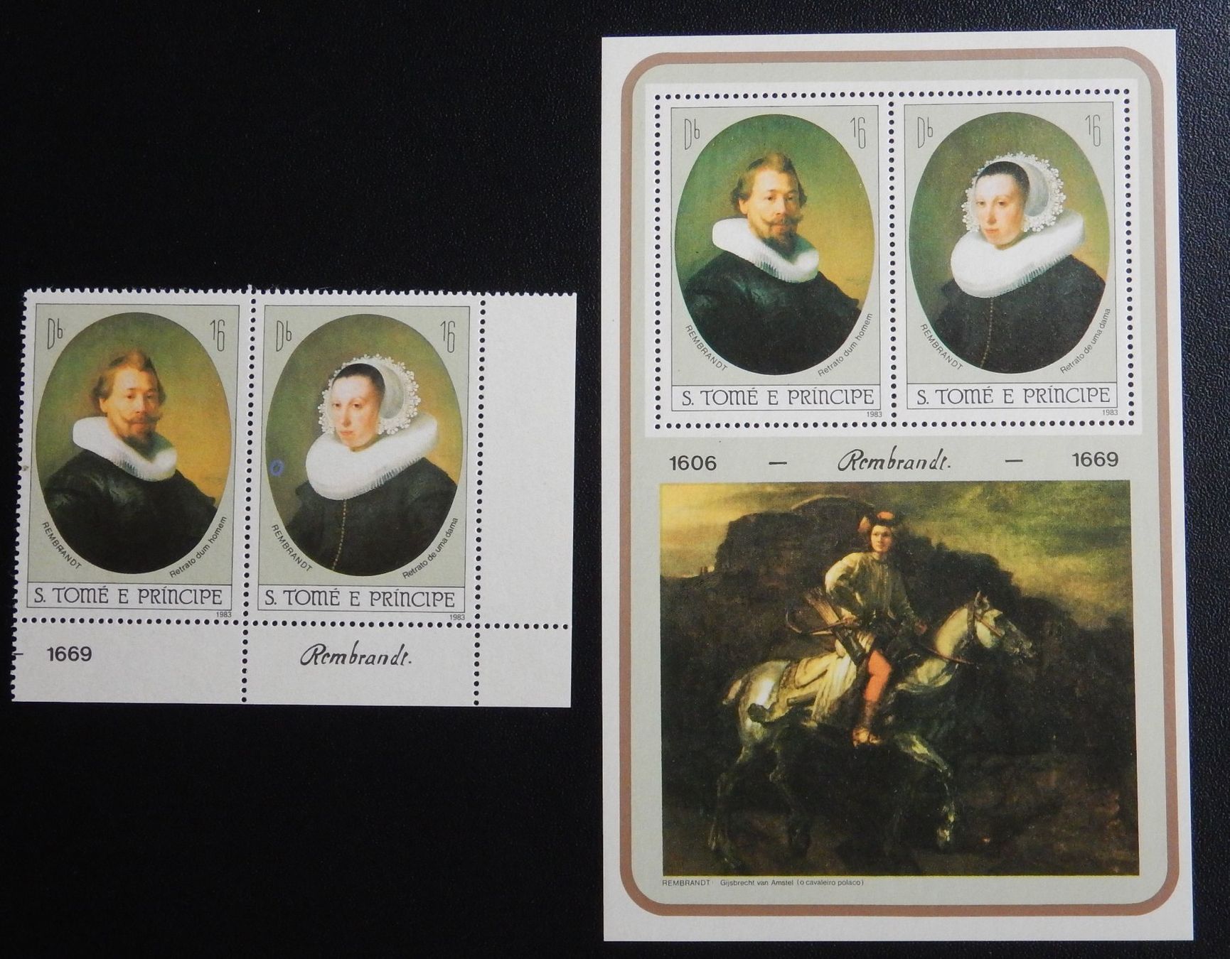 Tutti i francobolli: S.Tome e Principe Kat. 817-818 & Block 118 ** 1983 Kat. 25 E – Usato da Zürich venduto da Muehlekauf