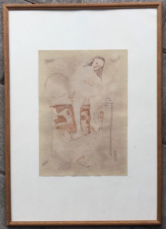 Rajne DANGOVA (1945) Damen Akt Aquarell (Gebraucht) in Root für CHF 5 ...