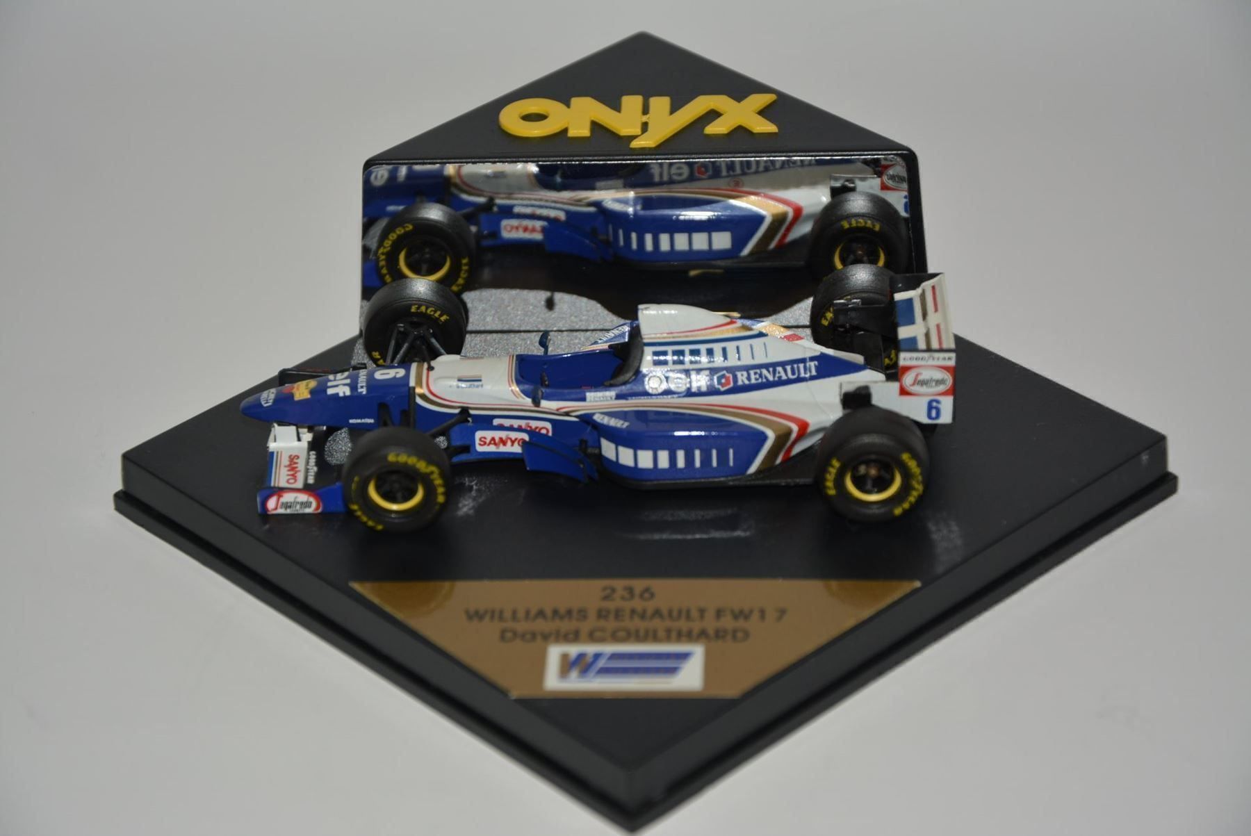 Williams Modellini d'auto: Williams Renault FW17 D. Coulthard 1:43 – Nuovo e nell'imballaggio originale da Goldach venduto da Feivel9 2