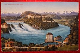 Rheinfall und die Alpen 1928