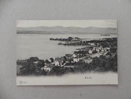 Karte Bäch Bezirk Höfe Kanton Schwyz 1908 Bahnhof