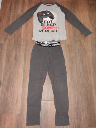 Pyjama garçon motif gaming taille 146/152cm