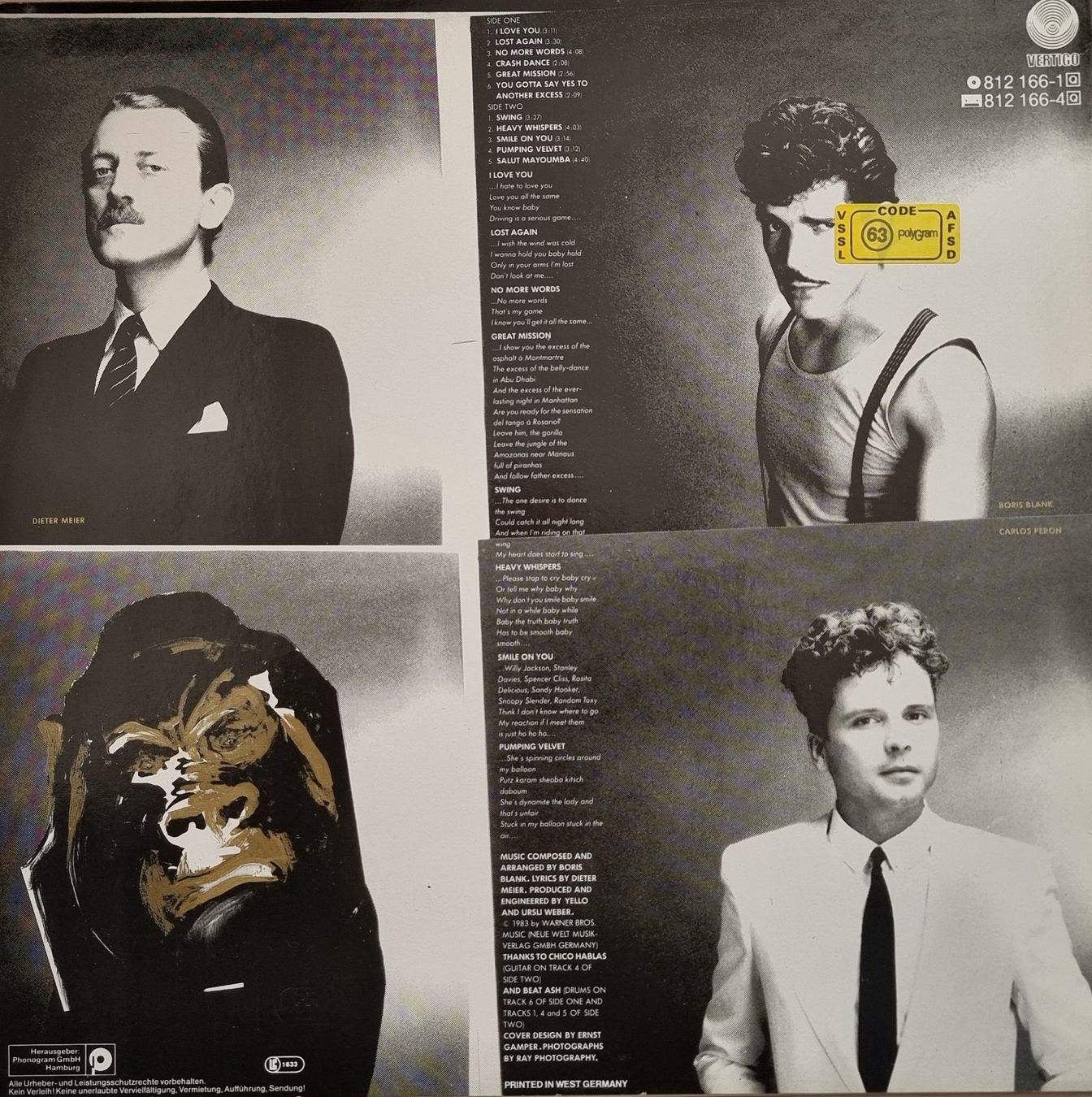 Dischi in vinile: LP Yello / You Gotta....SIGNIERT – Usato da Oetwil am See venduto da fineli2 2