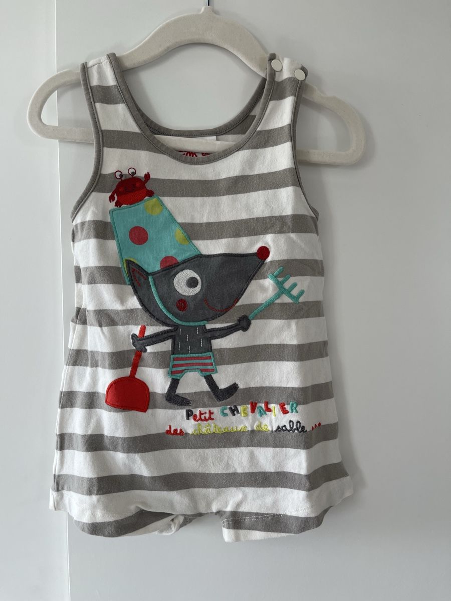 Strampler: 3 Baby Sommer Jumpsuits 12M Set – Gebraucht aus Schlieren von Keluwei 4