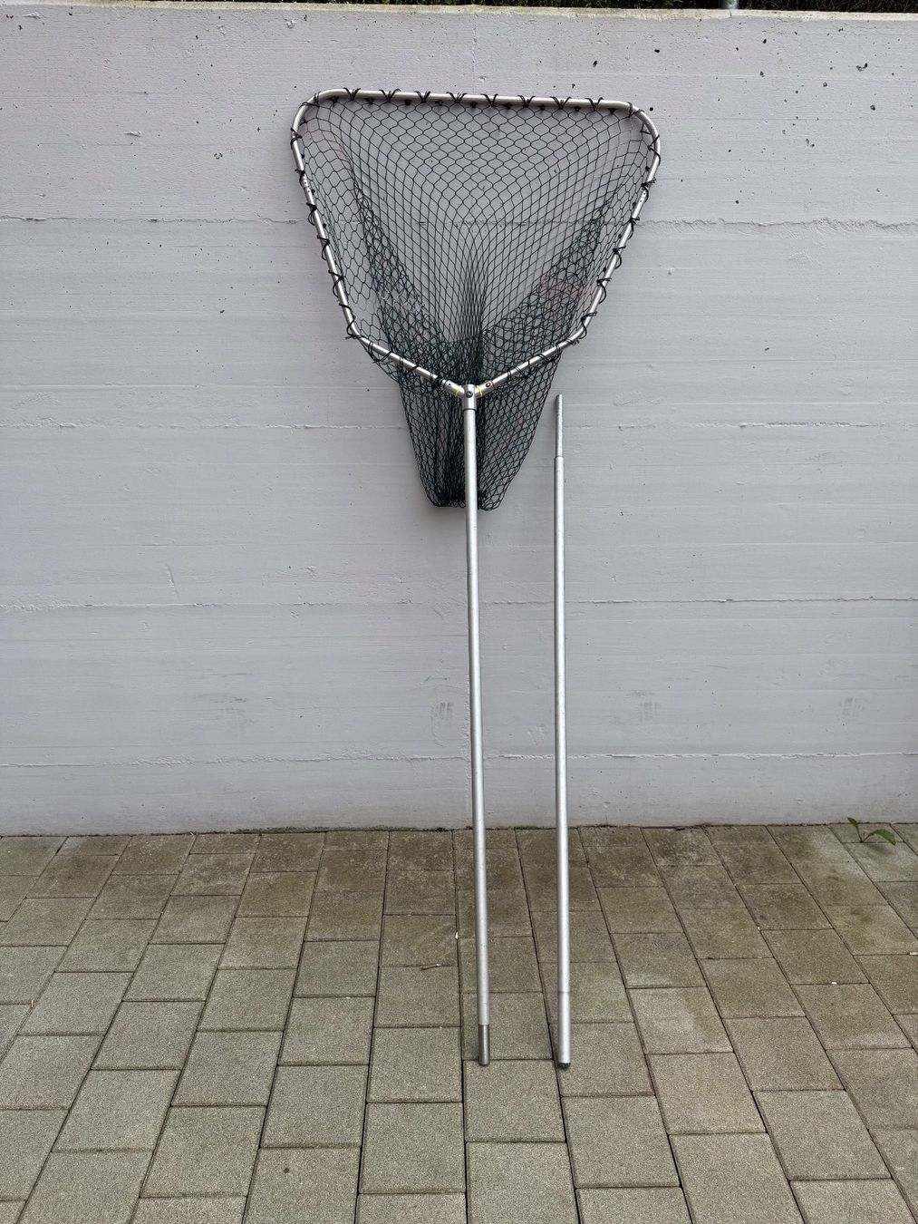Canne da pesca: Fischkescher Aluminium mit Teleskopstiel – Nuovo (secondo la descrizione) da Hagenbuch ZH venduto da buell06