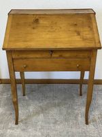 Vintage Holzsekretär mit Schlüssel | Biedermeier-Stil