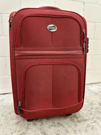 21inch American Tourister Red Suitcase