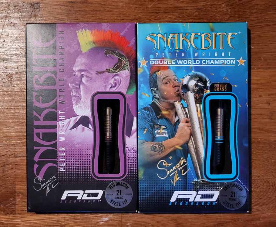 RED DRAGON Peter Wright Snakebite - Dartpfeil Set - OVP (Neu und ...